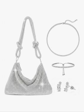 4 Piece Rhineston Set- Designer Style